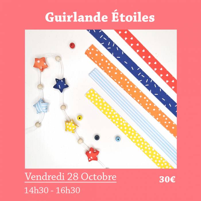 atelier guirlande étoiles