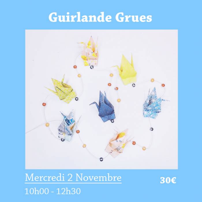 atelier guirlande grues