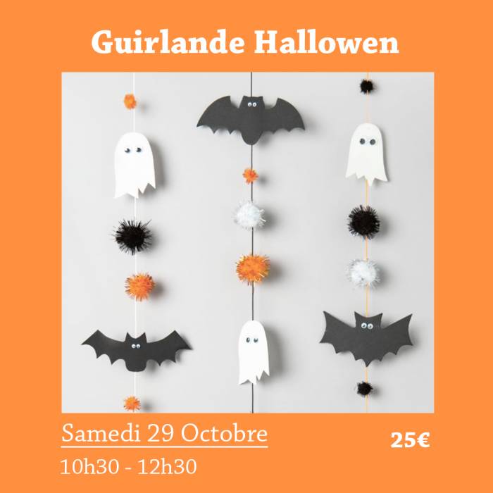 atelier guirlande halloween