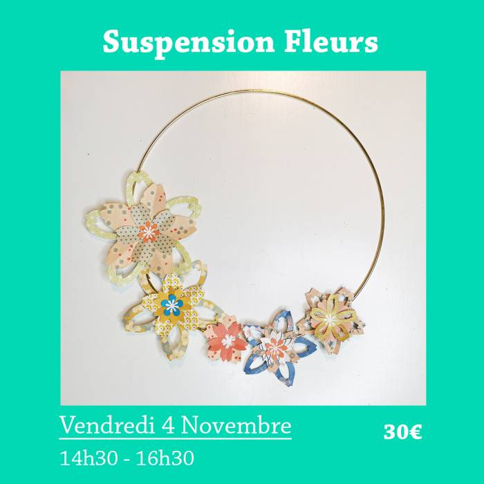 atelier suspension fleurs